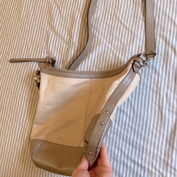 Coach Park Leather Punch Pink Medium Purse Bag - Picture 5 of 6